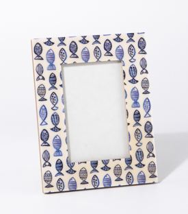 FOTORAHMEN Fische blau MDF laminiert 16,5x21,5cm (9x13)