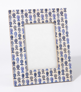 FOTORAHMEN Fische blau MDF laminiert 21,5x26,5cm (12x15)