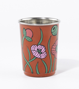 BECHER Mohn  Edelstahl dm7x h9cm