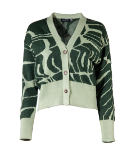 JACKE ZEBRA moos-salbei 100% Alpaka