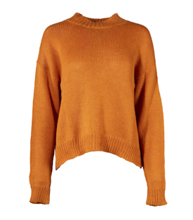 PULLOVER mandarine 100% Alpaka