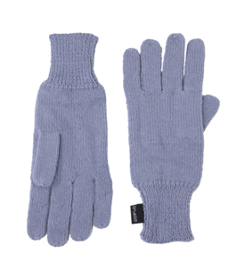 HANDSCHUHE taubenblau 100% Alpaka