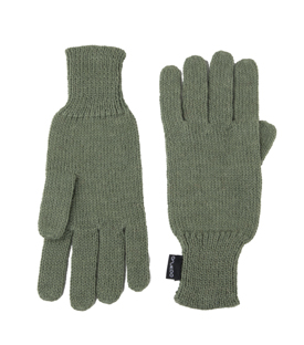 HANDSCHUHE opalgrün 100% Alpaka
