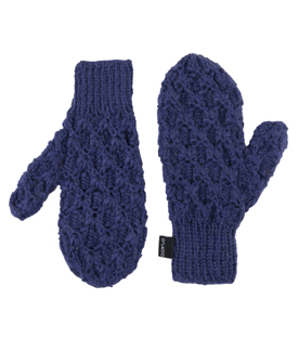 FÄUSTLINGE marineblau 100% Alpaka