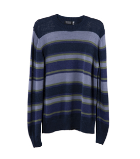 HERRENPULLOVER gestreift 100% Alpaka