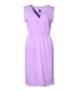 KLEID WICKELOPTIK veilchen Bio-Baumwoll Piqué 