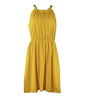 KLEID ZUM BINDEN KURZ mango Bio-Baumwoll Mix