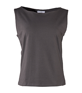 TOP TAILLIERT graphit Bio-Baumwoll Mix