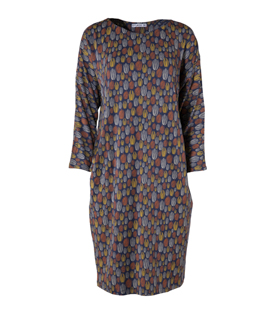 KIMONOKLEID bunt gemustert Tencel-Mix
