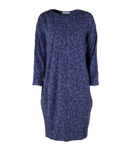KIMONOKLEID blau gem Tencel-Mix