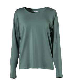 BASIC SHIRT opalgrün Tencel-Mix