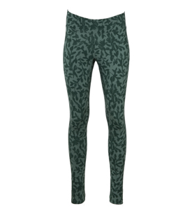 LEGGINGS grün gemustert Tencel-Mix