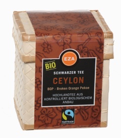 CEYLON BOP 100g Körbchen kbA Schwarztee lose
