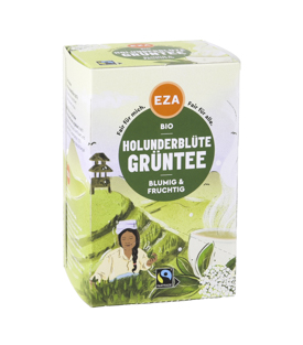 HOLUNDERBLÜTE GRÜNTEE  20 x 1,7g kbA Grüntee in Beutel 