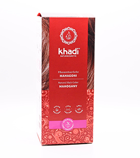 Artikeldetails anzeigen HENNA Khadi Mahagoni 100g kein Fairtrade Produkt