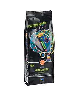 ADELANTE  250g BOHNE kbA Kaffee aus Frauenhand - Peru, Uganda, Honduras
