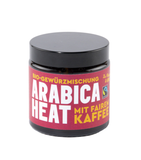 ARABICA HEAT 45g kbA Gewürzmischung mit Kaffee, im Glas