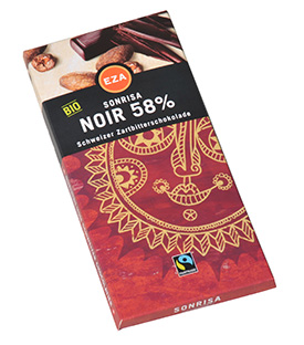 BIO SONRISA Schokolade ZB 58% Noir 80g 