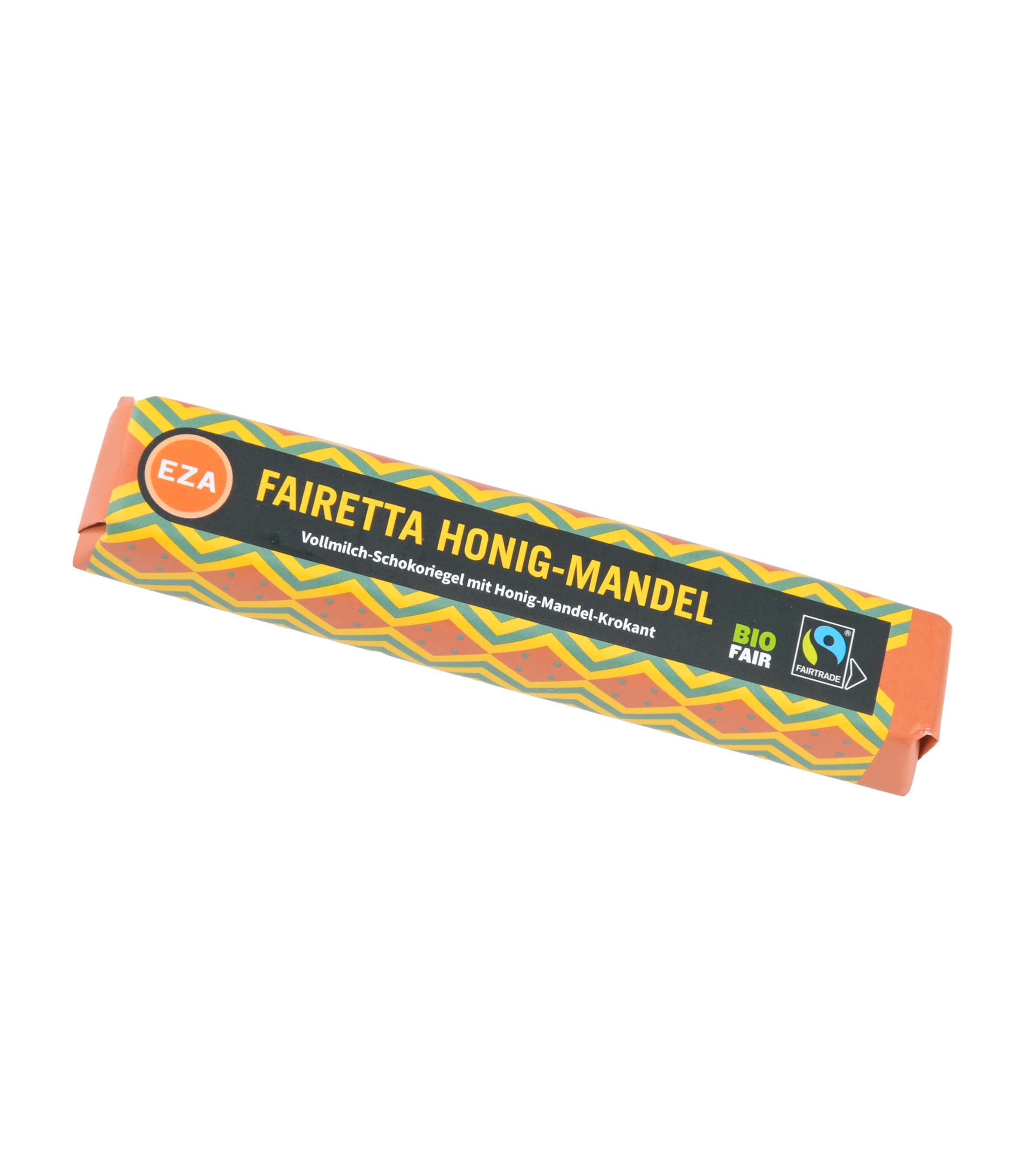 BIO FAIRETTA Schokoriegel Honig-Mandel 45g Krokant