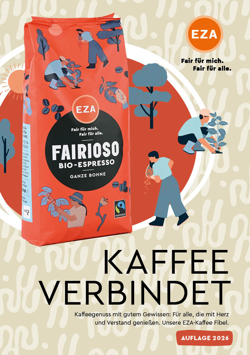 KAFFEE-FIBEL  Kaffee verbindet A5 Broschüre, AUFLAGE 2026