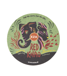EZA-Bierdeckel rund grün RED KHAO,d = 107 mm
