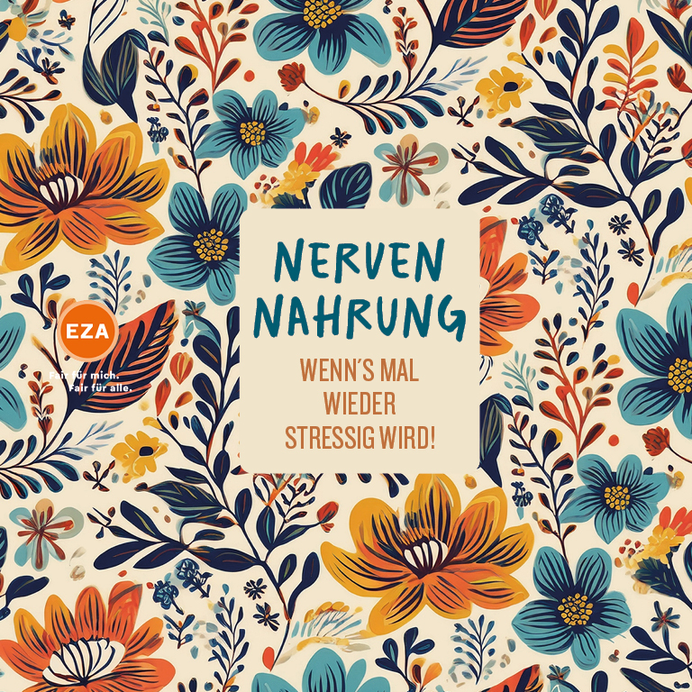 BANDEROLE Nervennahrung 130x130mm