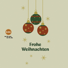 BANDEROLE Frohe Weihnachten 2025, 130x130mm