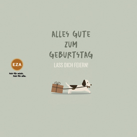 BANDEROLE Alles Gute zum Geburtstag 2025, 130x130mm