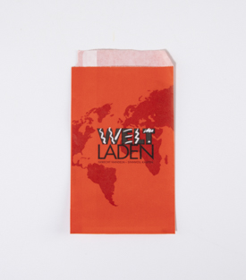 FLACHSACK klein Weltladendesign, 9 x 14,5 cm