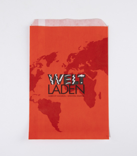 FLACHSACK groß,  Weltladendesign, 16x25cm
